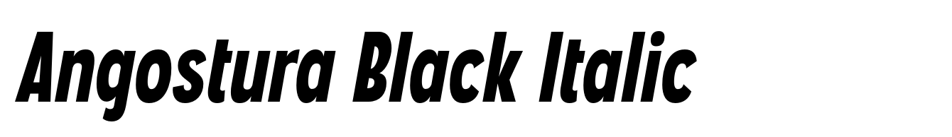Angostura Black Italic